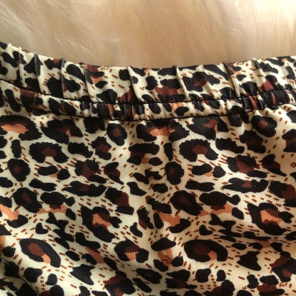 Leopard Print Athletic Shorts | SHEIN - Picture 4 of 5